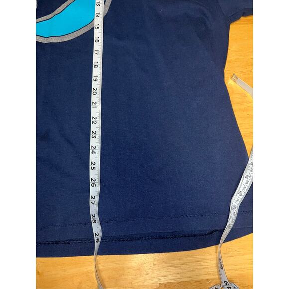 Vintage Dartmouth Shirt Dolphins Dolphin Blue Graphic Tee Short Sleeve 90s 2XL - Picture 8 of 8
